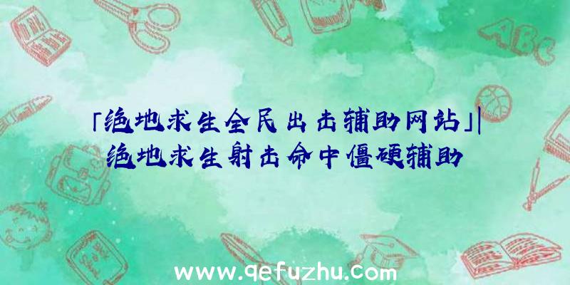 「绝地求生全民出击辅助网站」|绝地求生射击命中僵硬辅助